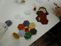 Adventsnähen  Hexagons