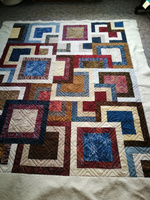 Allover Quiltmuster Diagonal Squares